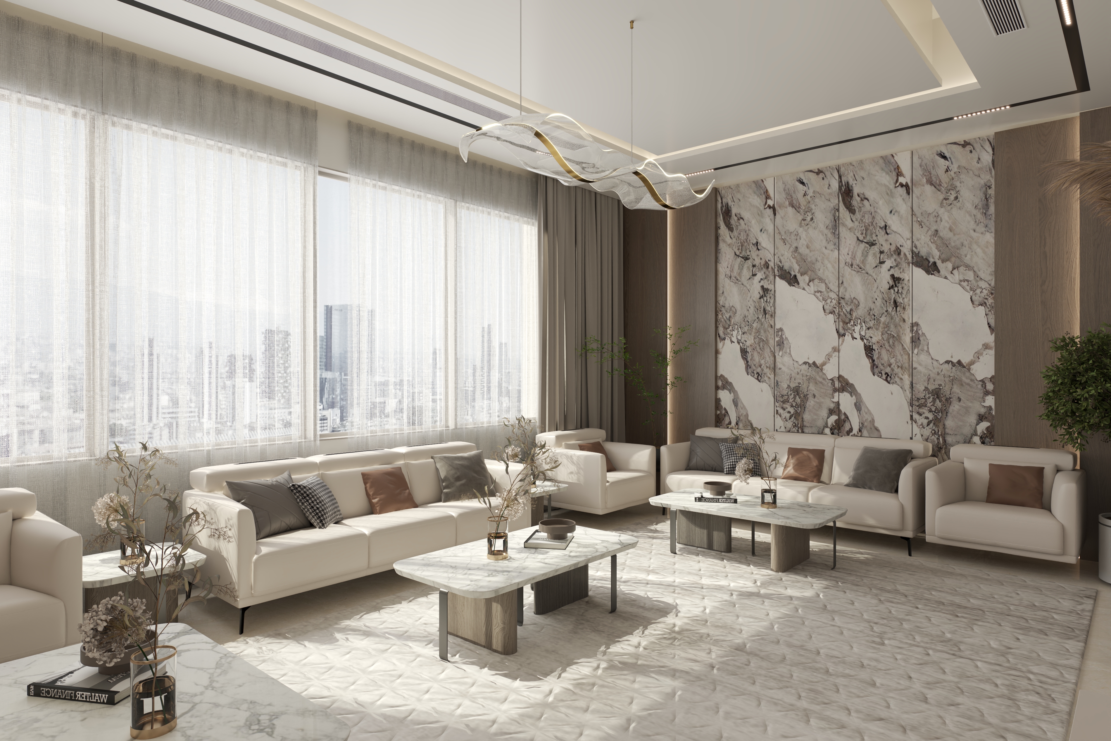 Contemporary interior project with dark accents image 3