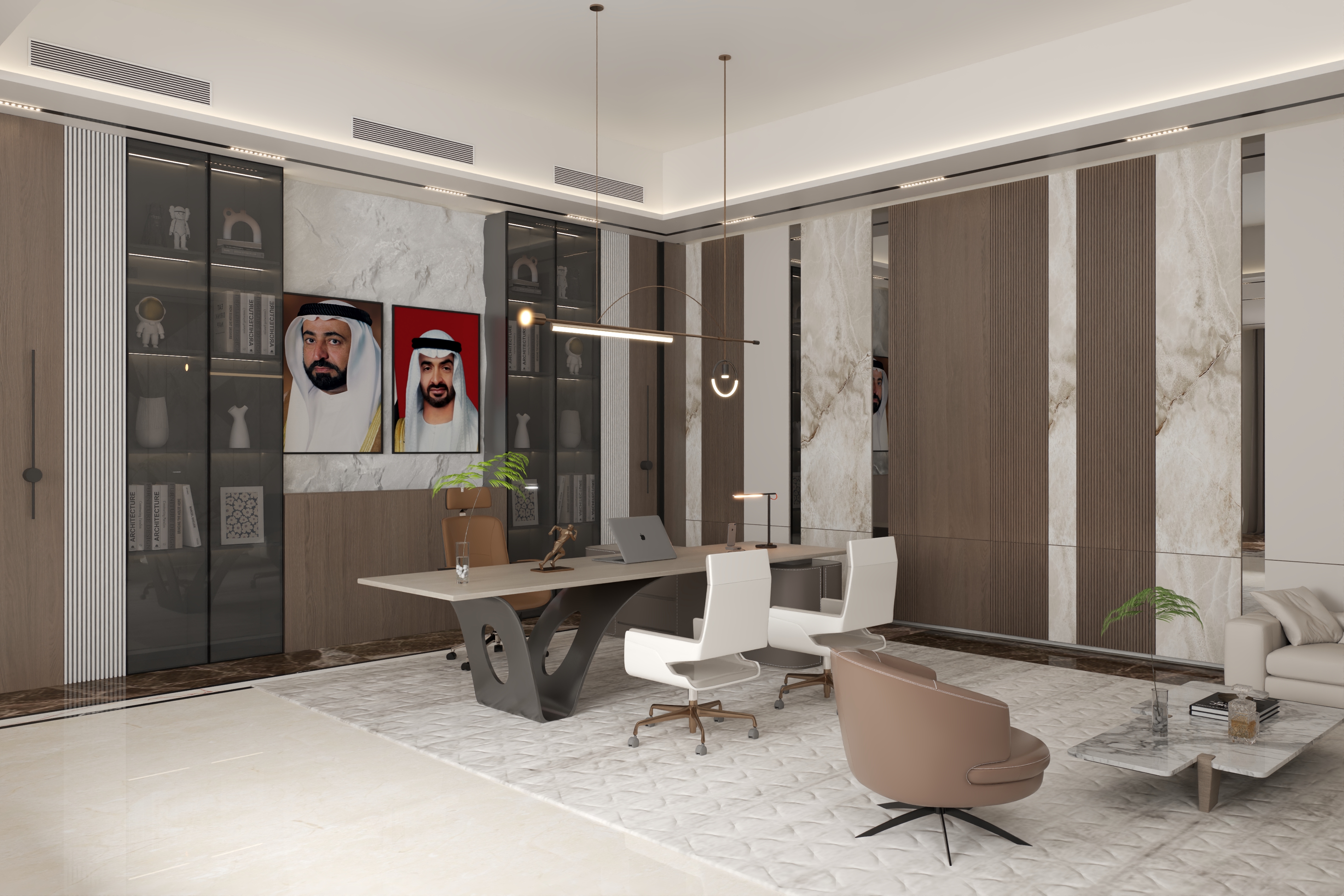 Contemporary interior project with dark accents image 5